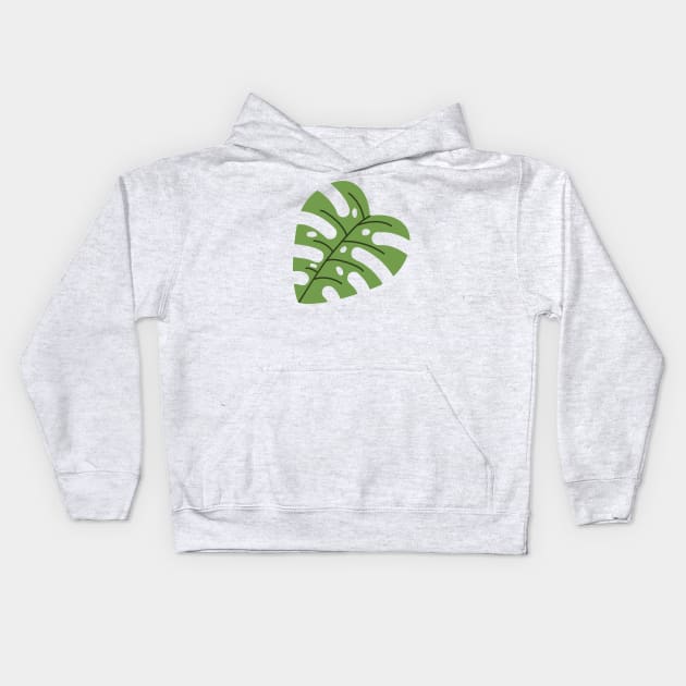 Monstera Deliciosa Kids Hoodie by Kelly Gigi